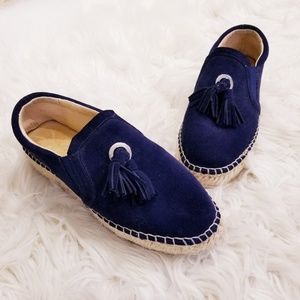 Anthropologie J Slide Rosa Tassel Espadrilles